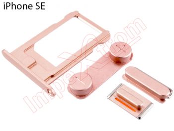 Generic Pink battery cover without logo for iPhone SE (2016) A1662, A1723, A1724